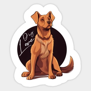 Lucky German Shepherd Sticker